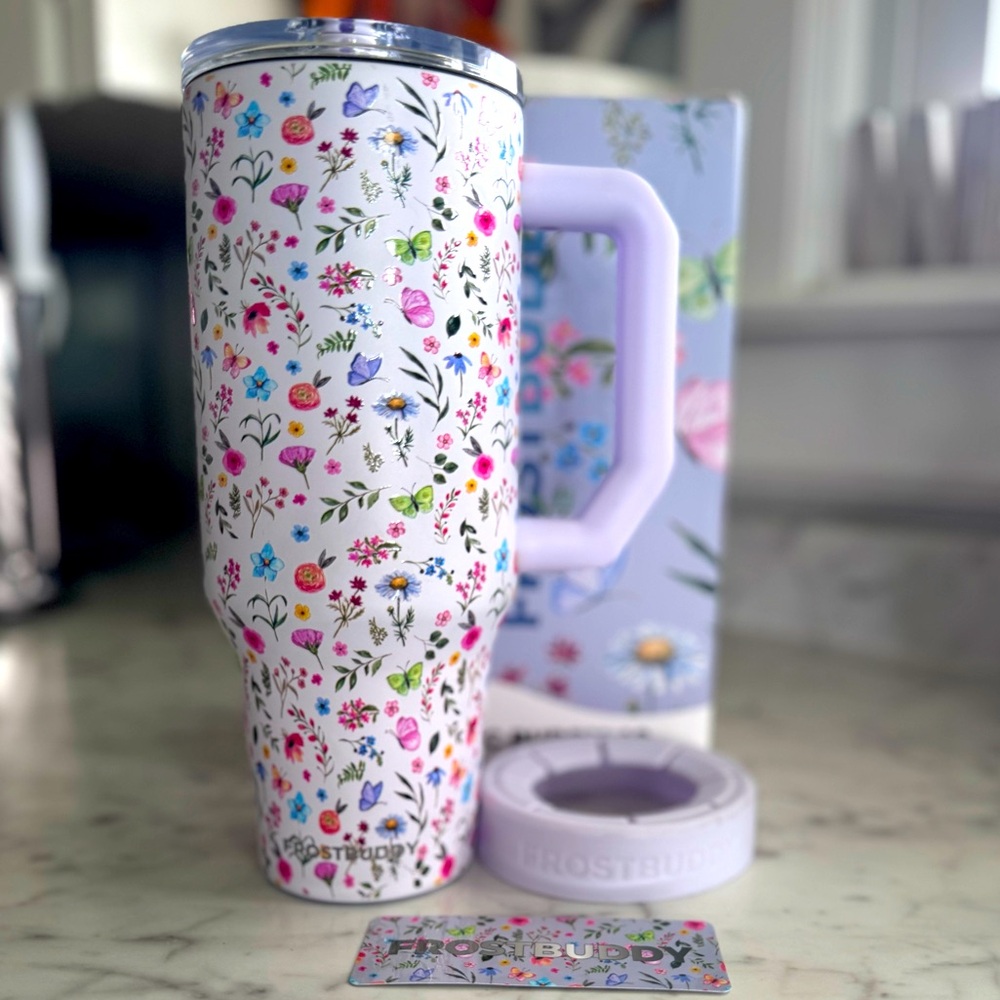 ❤️SoldOutOnline FrostBuddy Wildflower ThiccBuddy 40oz Insulated Tumbler NIB NWT